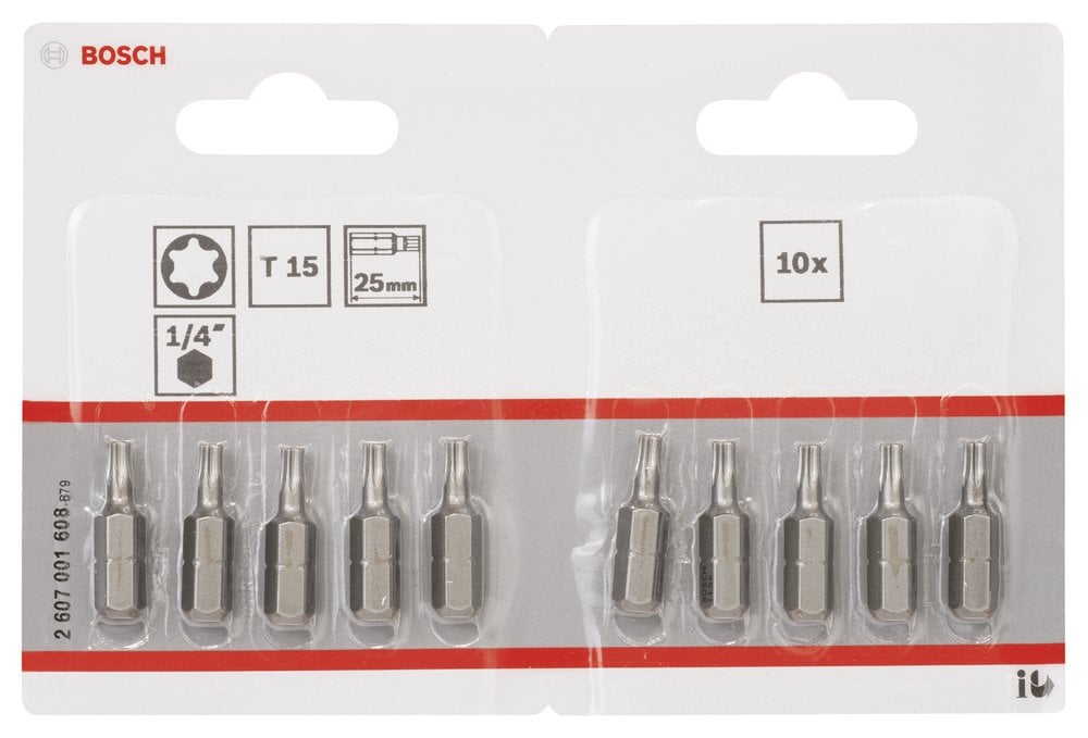 Bosch - Extra Hard Serisi Vidalama Ucu T15*25 mm 10'lu - Resim 2