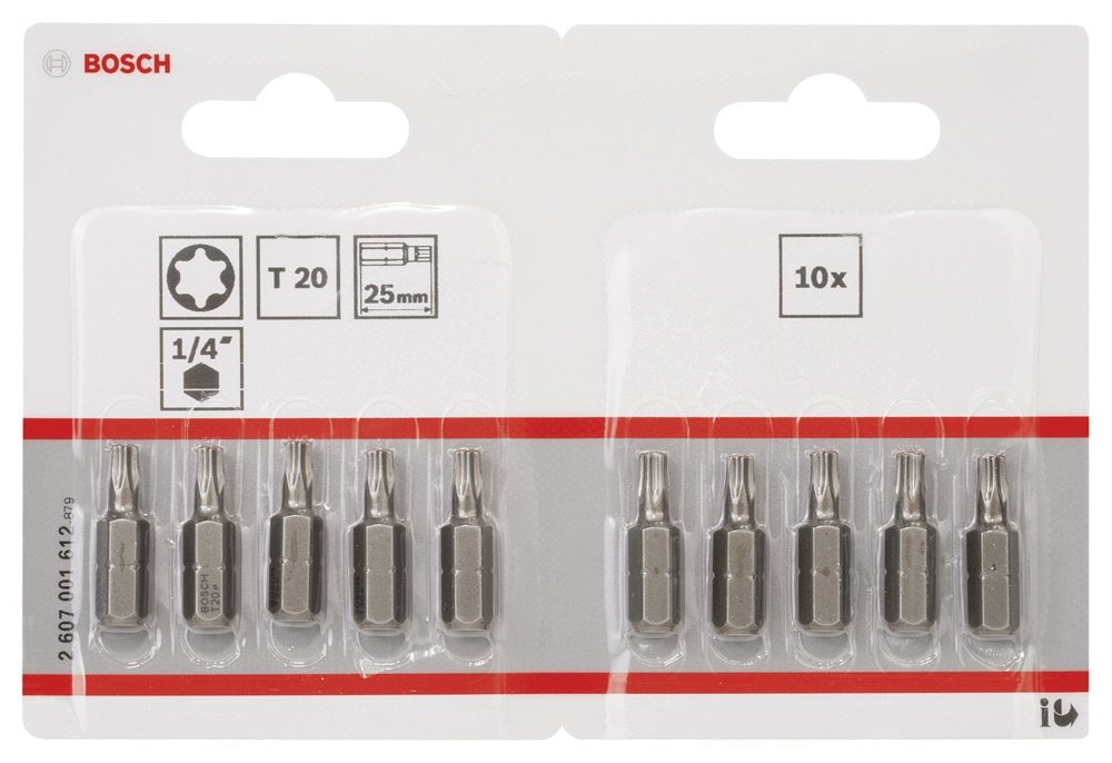 Bosch - Extra Hard Serisi Vidalama Ucu T20*25 mm 10'lu - Resim 2