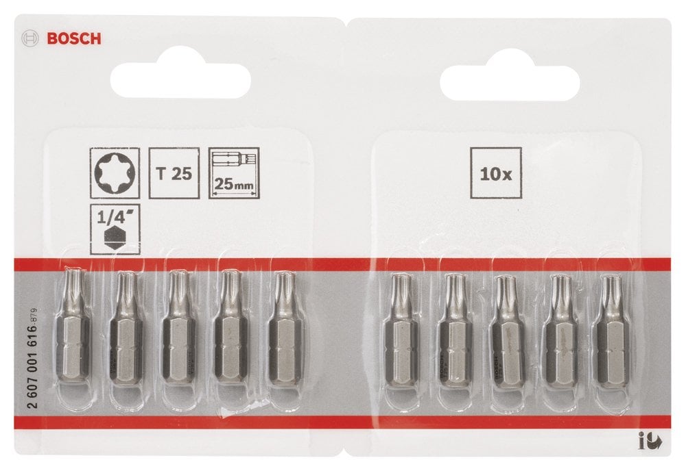 Bosch - Extra Hard Serisi Vidalama Ucu T25*25 mm 10'lu - Resim 2