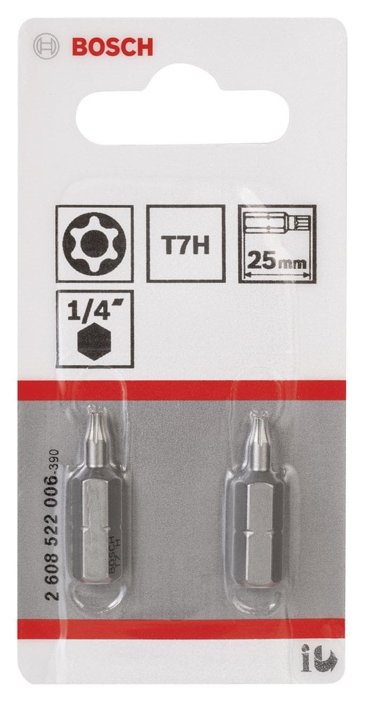 Bosch - Extra Hard Serisi Security-Torx® Vidalama Ucu T7H*25 mm 2'li - Resim 2
