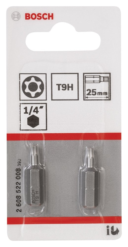 Bosch - Extra Hard Serisi Security-Torx® Vidalama Ucu T9H*25 mm 2'li - Resim 2