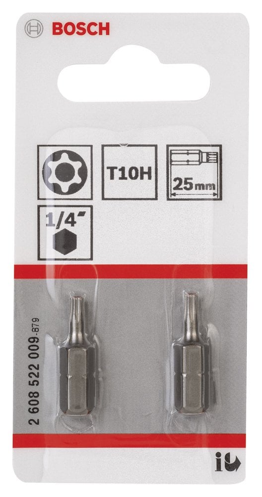 Bosch - Extra Hard Serisi Security-Torx® Vidalama Ucu T10H*25 mm 2li - Resim 2