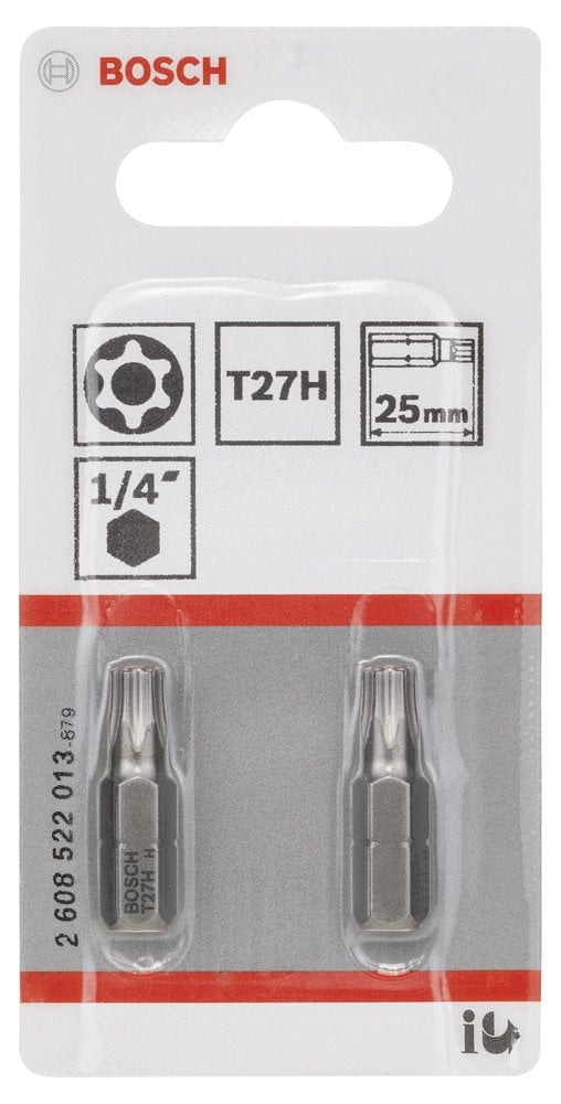 Bosch - Extra Hard Serisi Security-Torx® Vidalama Ucu T27H*25 mm 2li - Resim 2