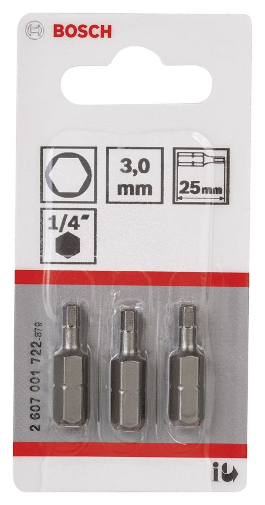Bosch - Extra Hard Serisi HEX3*25 mm 3'lü - Resim 2