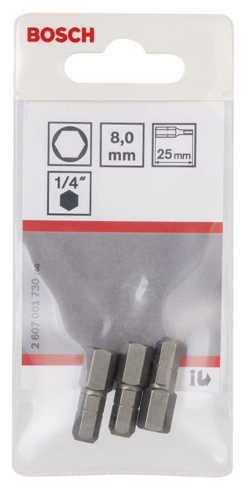 Bosch - Extra Hard Serisi HEX8*25 mm 3'lü - Resim 2
