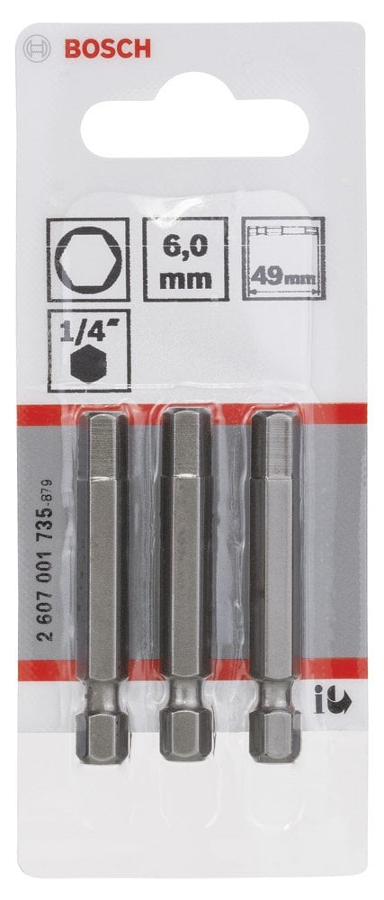 Bosch - Extra Hard Serisi HEX6*49 mm 3'lü - Resim 2