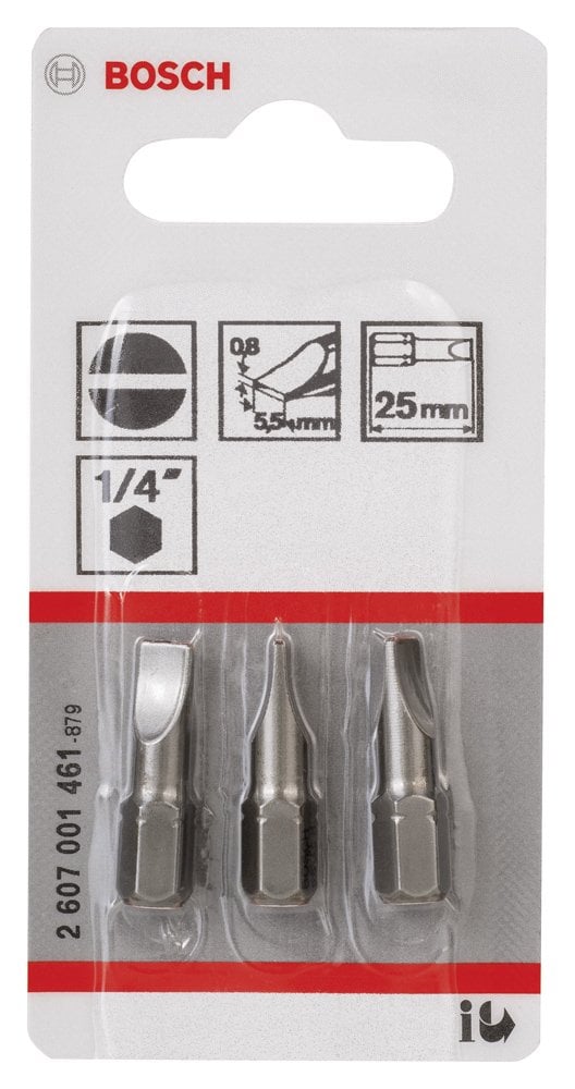 Bosch - Extra Hard Serisi S0,8x5,5*25 mm 3'lü - Resim 2