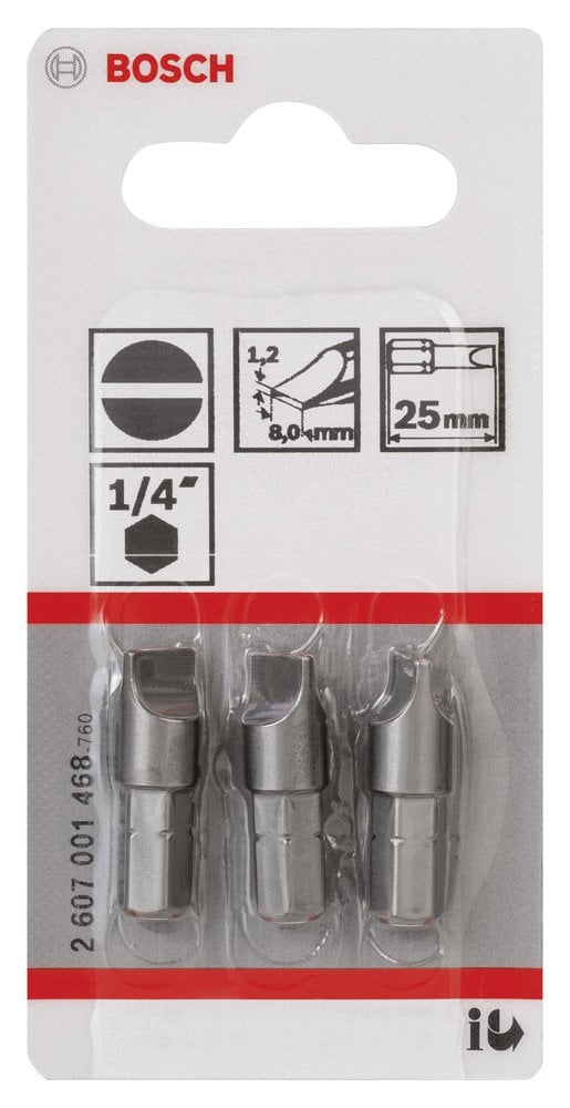 Bosch - Extra Hard Serisi S1,2x8,0*25 mm 3'lü - Resim 2
