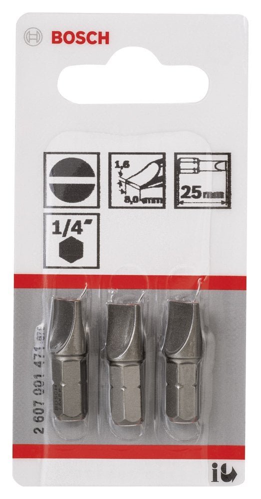 Bosch - Extra Hard Serisi S1,6x8,0*25 mm 3'lü - Resim 2