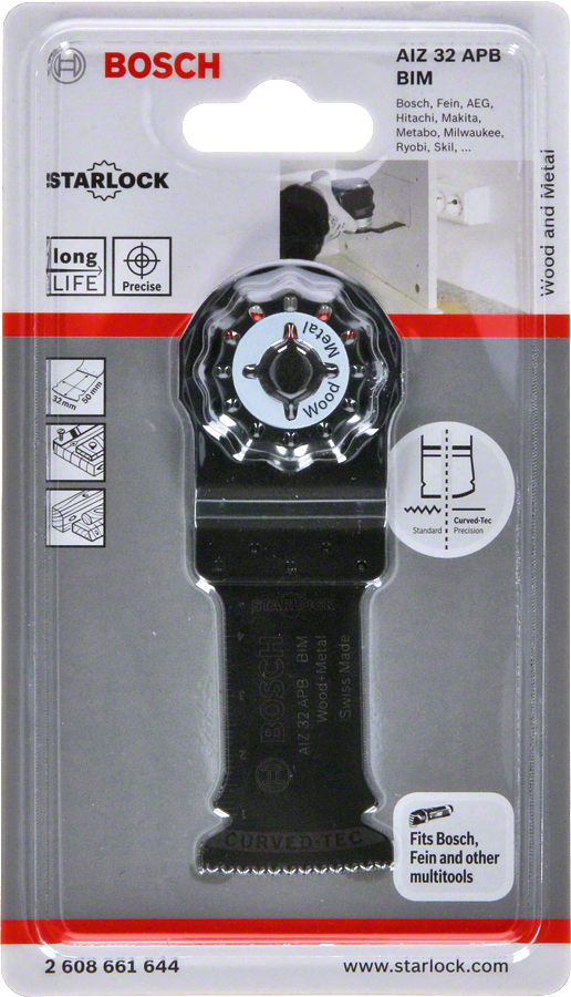 Bosch - Starlock - AIZ 32 APB - BIM Ahşap ve Metal İçin Daldırmalı Testere Bıçağı 1'li - Resim 2