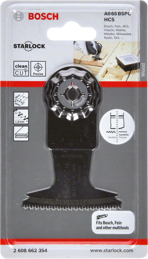 Bosch - Starlock - AII 65 BSPC - HCS Sert Ahşap İçin Daldırmalı Testere Bıçağı 1'li - Resim 2