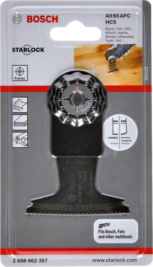 Bosch - Starlock - AII 65 APC - HCS Ahşap İçin Daldırmalı Testere Bıçağı 1'li - Resim 2