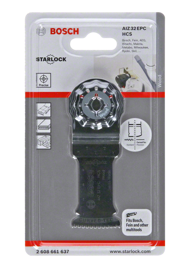 Bosch - Starlock - AIZ 32 EPC - HCS Ahşap İçin Daldırmalı Testere Bıçağı 1'li - Resim 2