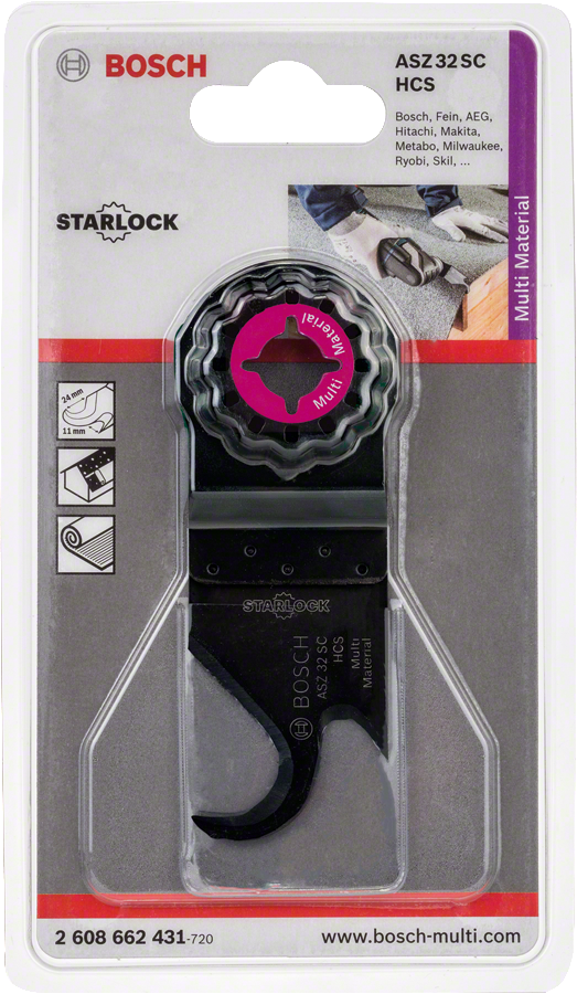 Bosch - Starlock - ASZ 32 SC - HCS Çok Amaçlı Yumuşak Malzemelerde Kesim İçin Testere Bıçağı 1'li - Resim 2
