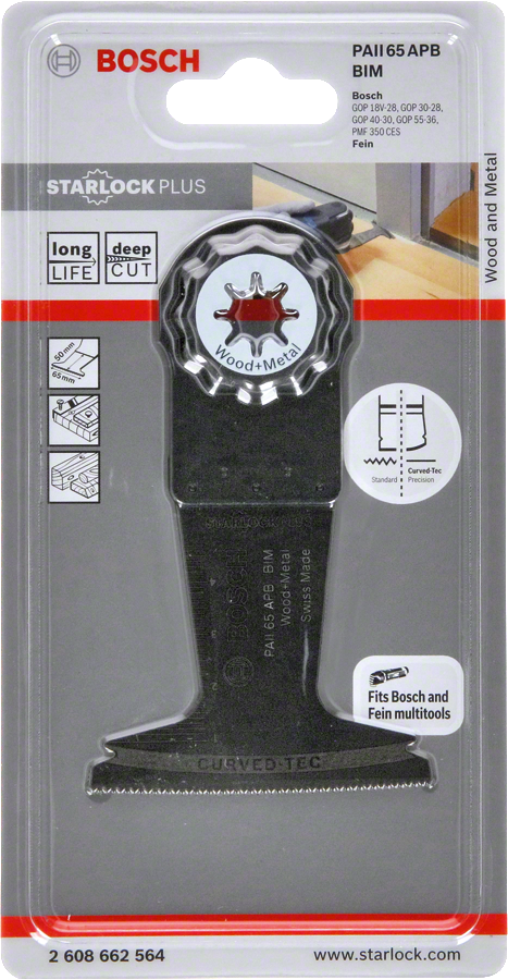 Bosch - Starlock Plus - PAII 65 APB - BIM Ahşap ve Metal İçin Daldırmalı Testere Bıçağı 1'li - Resim 2