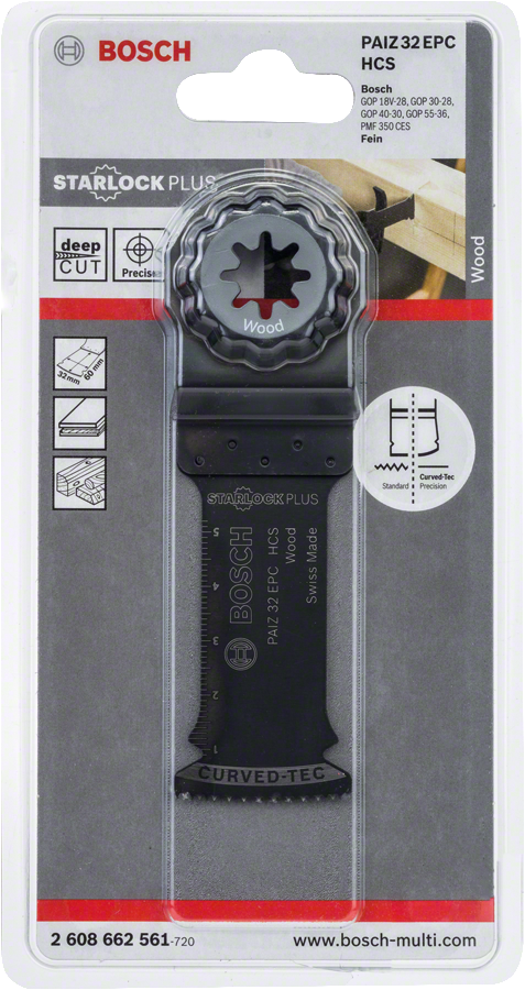 Bosch - Starlock Plus - PAIZ 32 EPC - HCS Ahşap İçin Daldırmalı Testere Bıçağı 1'li - Resim 2