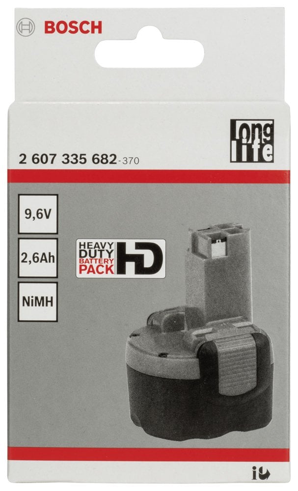 Bosch - 9,6 V 2,6 Ah HD NiMh O-Pack Akü - Resim 2