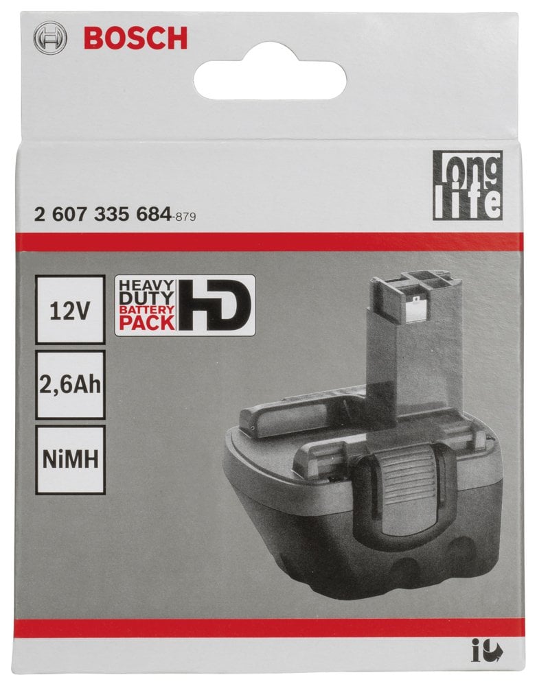 Bosch - 12 V 2,6 Ah HD NiMh O-Pack Akü - Resim 2