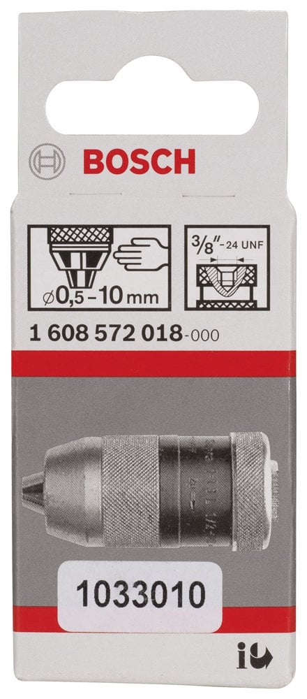 Bosch - 0,5-10 mm - 3/8''-24 Anahtarsız Mandren - Resim 2