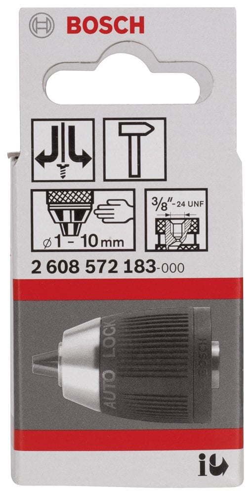 Bosch - 1-10 mm - 3/8''-24 Anahtarsız Mandren - Resim 2