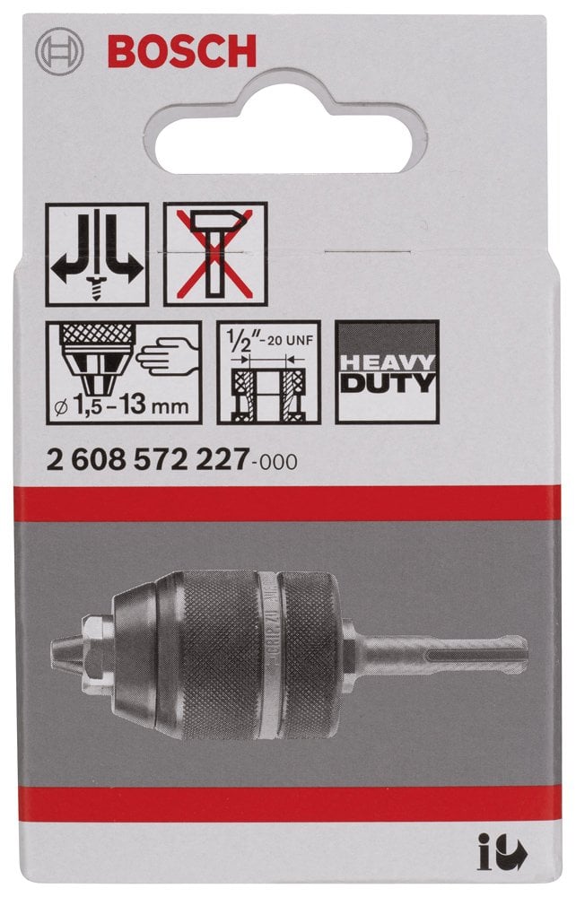 Bosch - SDS-Plus Anahtarsız Mandren 1,5-13 mm - Resim 2