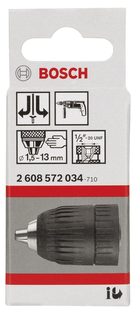 Bosch - 2-13 mm - 1/2''-20 Anahtarsız Mandren - Resim 2