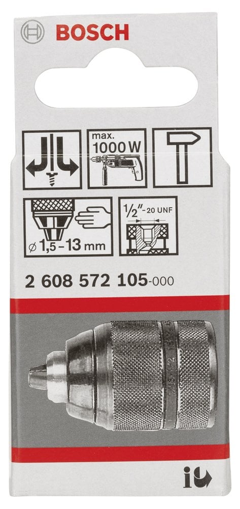 Bosch - 1,5-13 mm - 1/2''-20 Anahtarsız Mandren - Resim 2