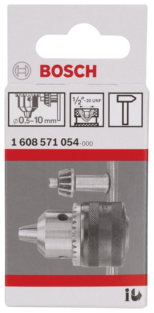 Bosch - 1-10 mm - 1/2''-20 Anahtarlı Mandren - Resim 2