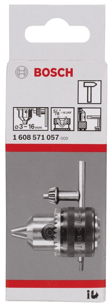 Bosch - 3-16 mm - 5/8''-16 Anahtarlı Mandren - Resim 2
