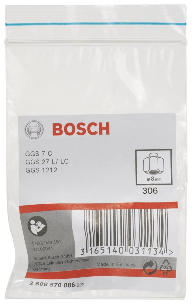 Bosch - GGS 7C-27 L/C Sıkma Somunlu Penset 8 mm - Resim 2