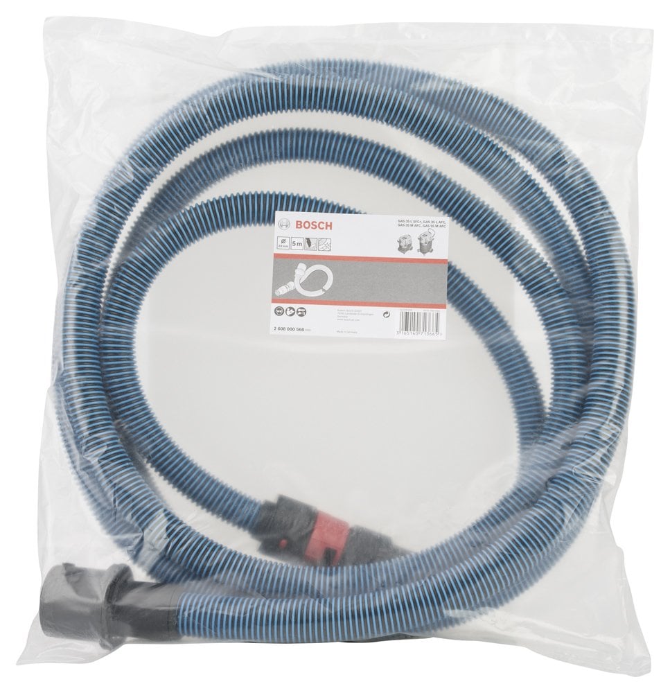 Bosch - Elektrikli Süpürgeler İçin Uzatma Hortumu Antistatik 22 mm x 5 m (GAS 35 MAFC, GAS 55 MAFC için uygun) - Resim 2