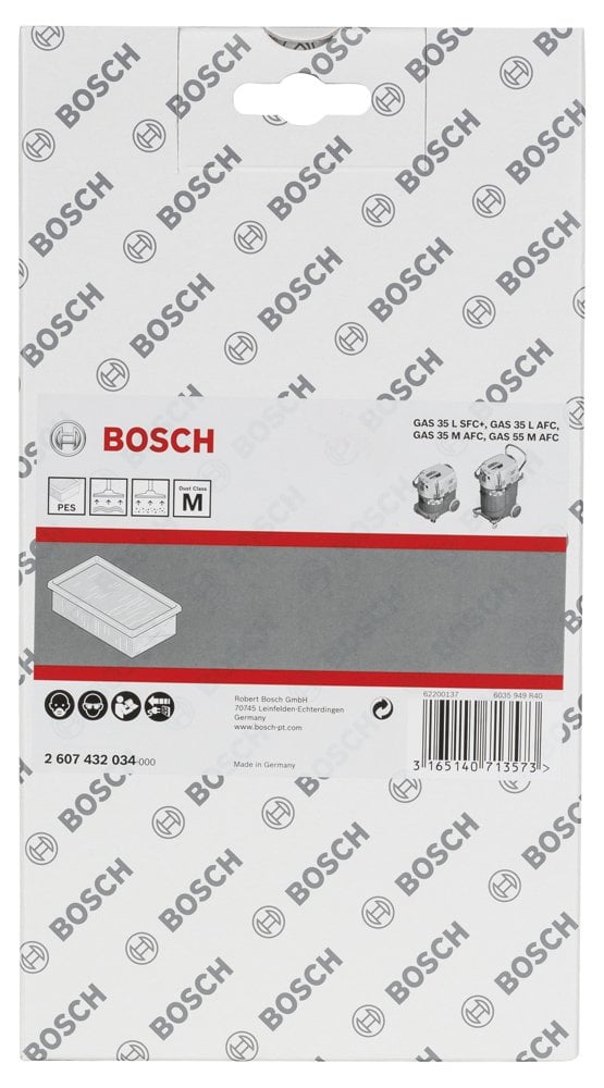 Bosch - Elektrikli Süpürgeler İçin Filtre Nano Kaplamalı (GAS 35 MAFC, GAS 55 MAFC için uygun) - Resim 2