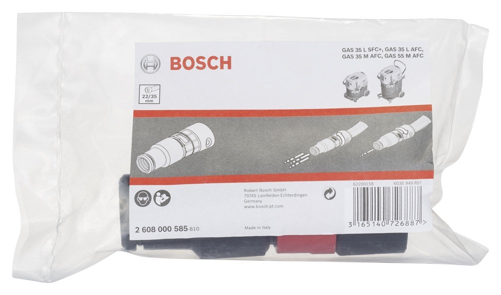 Bosch - Elektrikli Süpürgeler İçin Elektrikli El Aleti Bağlantısı (GAS 15PS, GAS 12-25 PL, GAS 35 M AFC, GAS 55 M AFC için uygun) - Resim 2