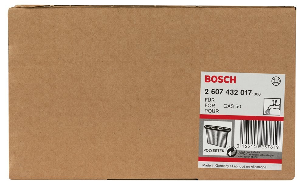 Bosch - Polyester Kanallı Filtre GAS 50/50 M - Resim 2