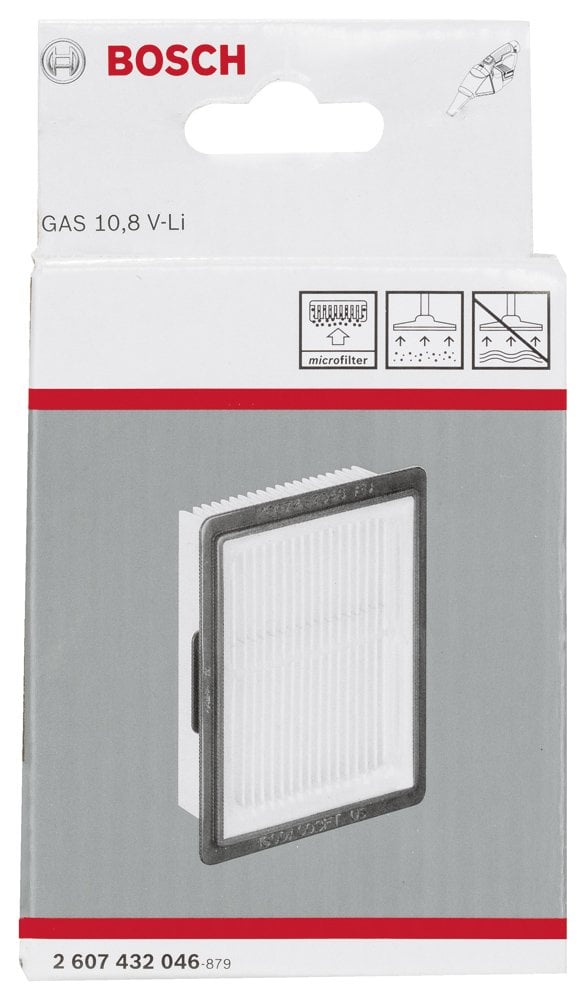 Bosch - Elektrikli Süpürgeler İçin Polyester kanallı filtre (GAS 12 V, EasyVac 12 için Uygun) - Resim 2
