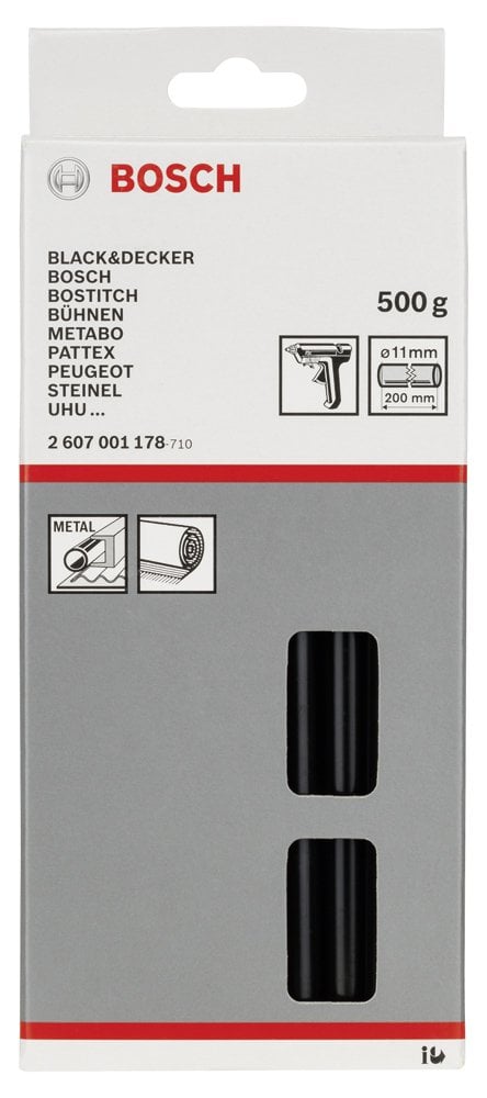 Bosch - Tutkal Çubuğu Siyah 11*200 mm 500 gr - Resim 2