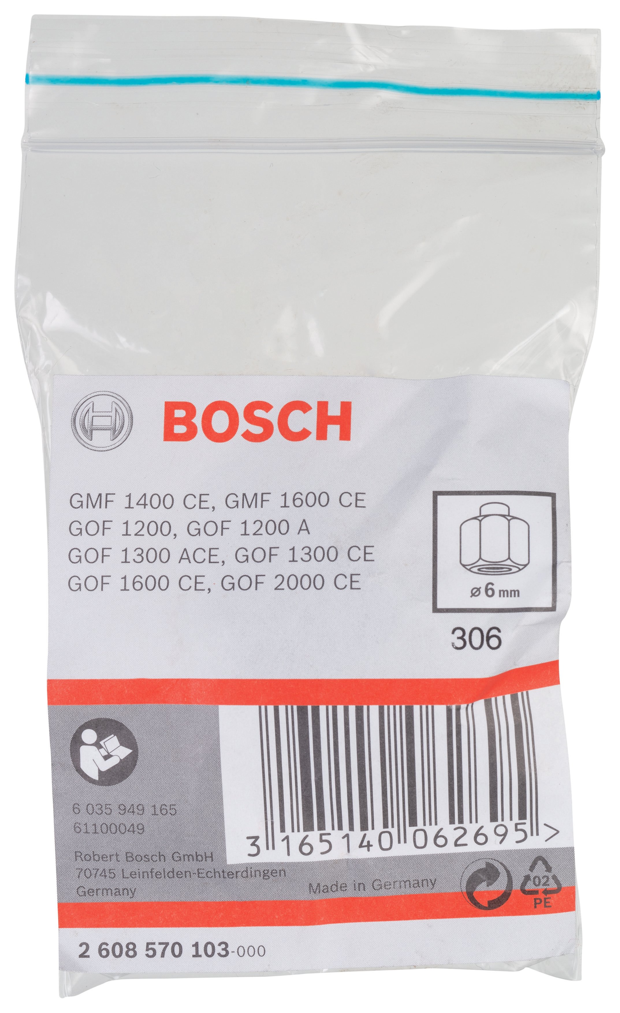 Bosch - 6 mm cap 24 mm Anahtar Genisligi Penset - Resim 2