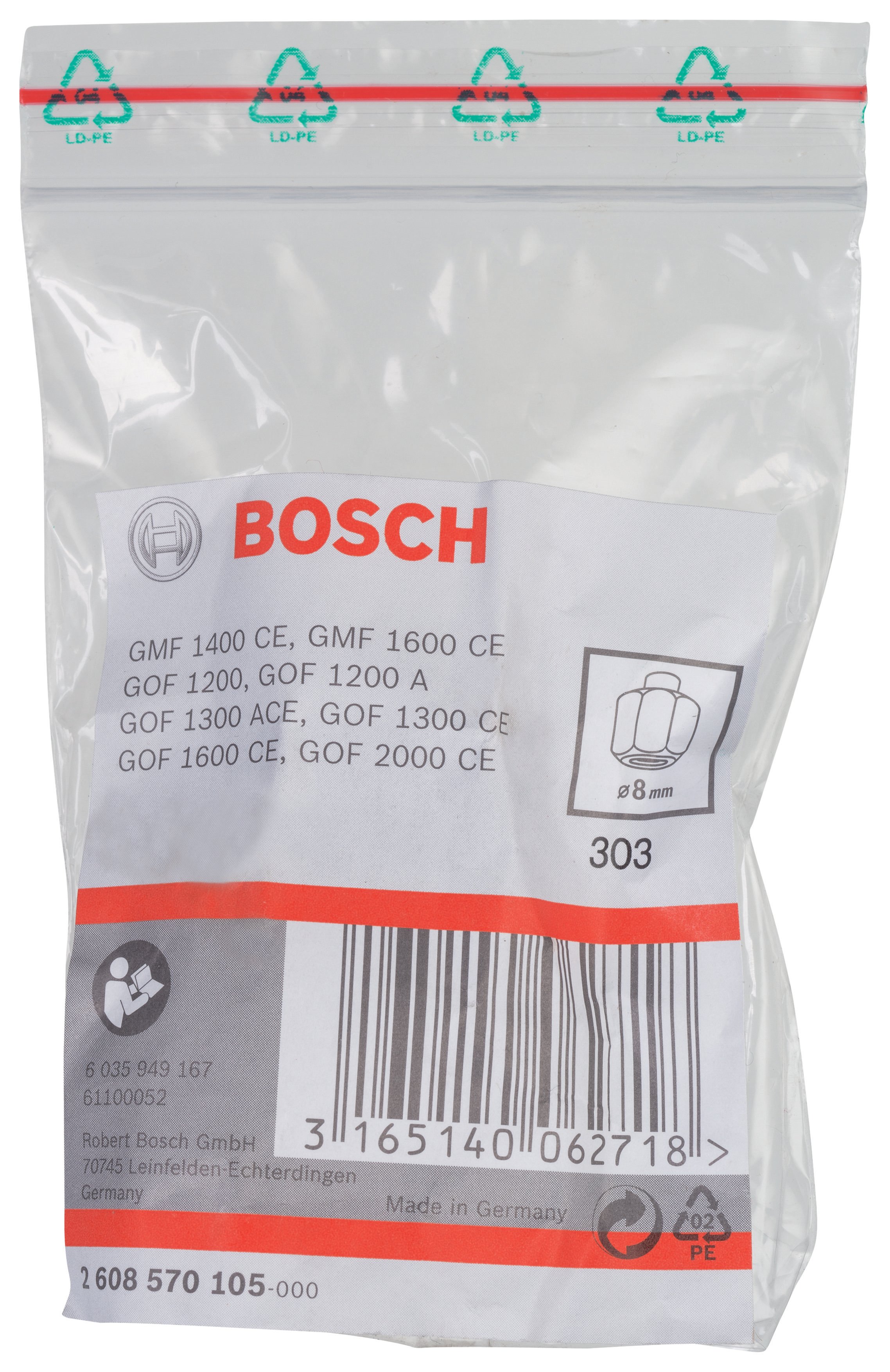 Bosch - 8 mm cap 24 mm Anahtar Genisligi Penset - Resim 2