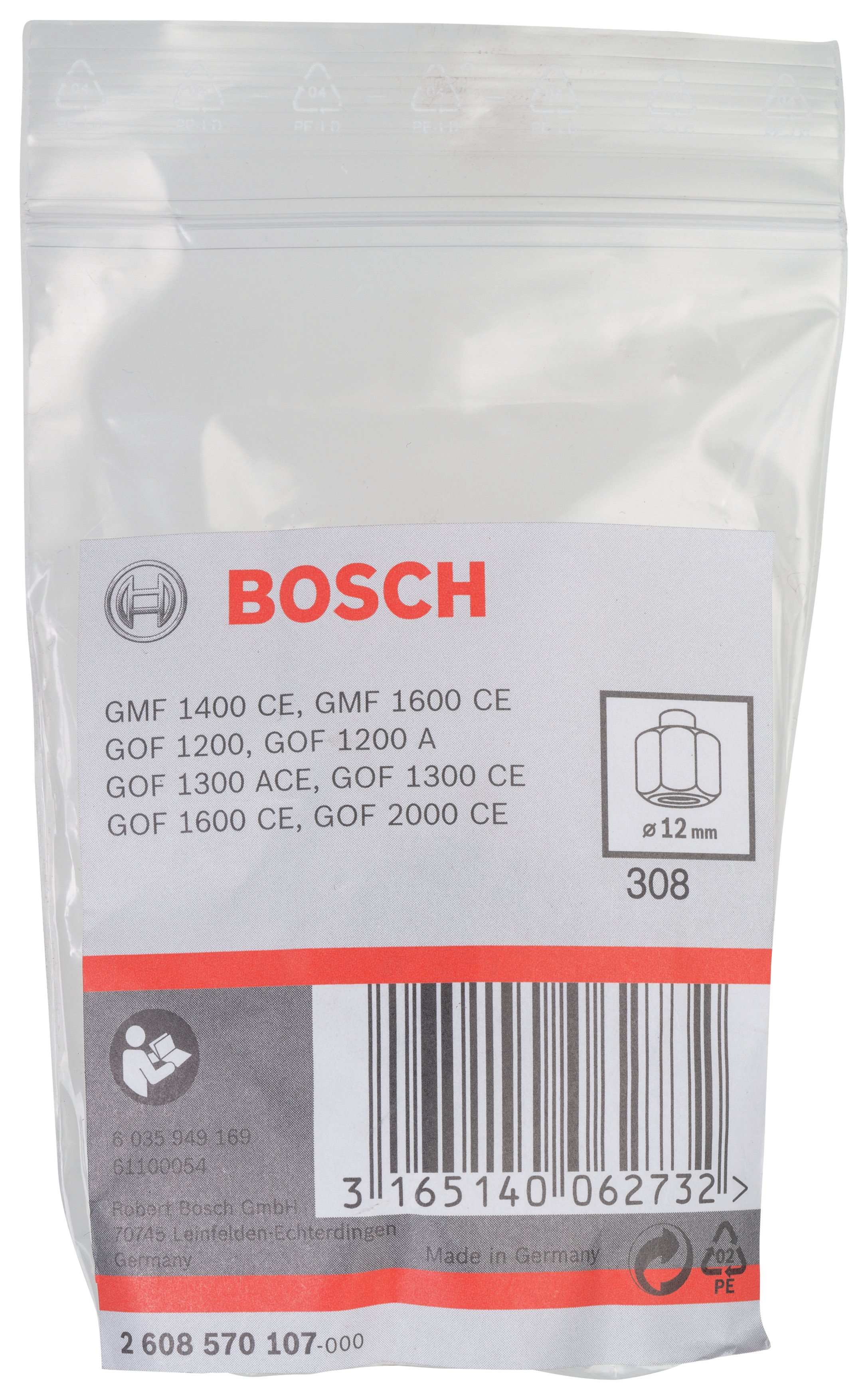Bosch - 12 mm cap 24 mm Anahtar Genisligi Penset - Resim 2
