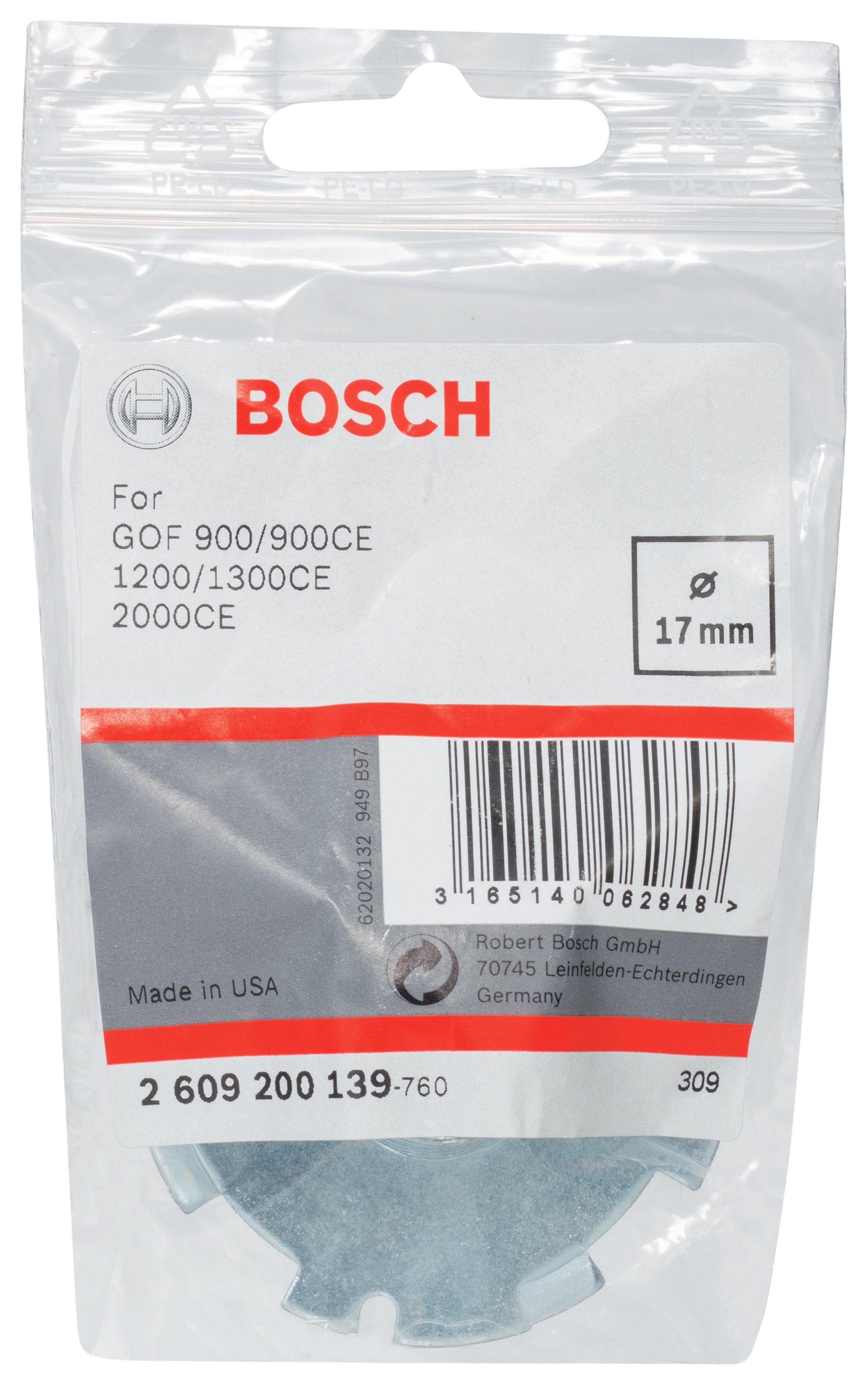 Bosch - Freze Kopyalama Sablonu 17 mm - Resim 2