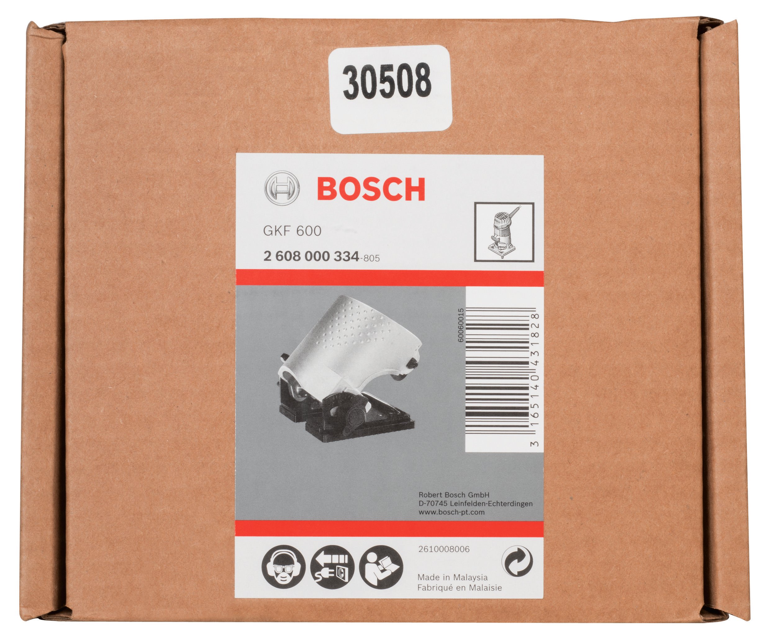Bosch - GKF 600 Yuvarlak Açılı Freze Ayağı - Resim 2