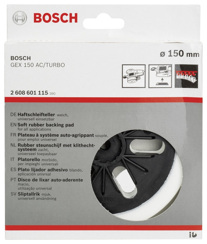 Bosch - 150 mm Zımpara Tabanı Yumuşak (GEX) - Resim 2