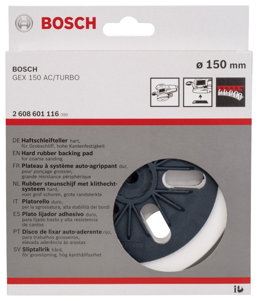 Bosch - 150 mm Zımpara Tabanı Sert (GEX) - Resim 2