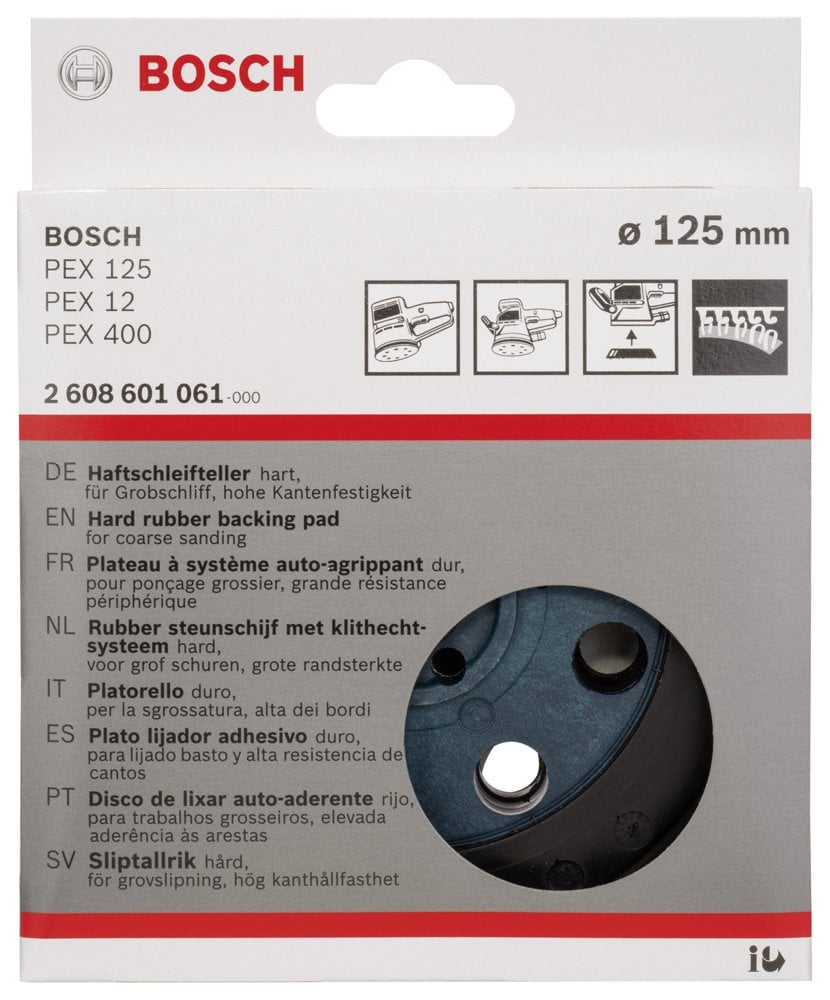 Bosch - 125 mm Zımpara Tabanı Sert (PEX) - Resim 2