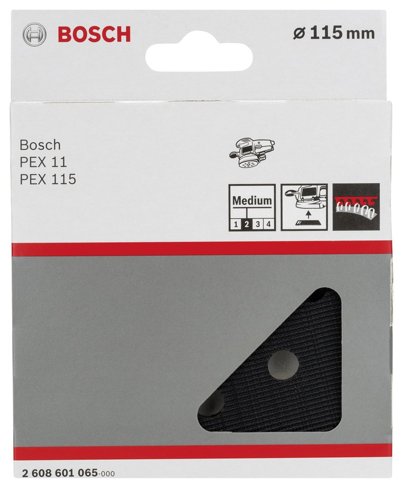 Bosch - 115 mm Zımpara Tabanı Orta Sertlikte (PEX) - Resim 2
