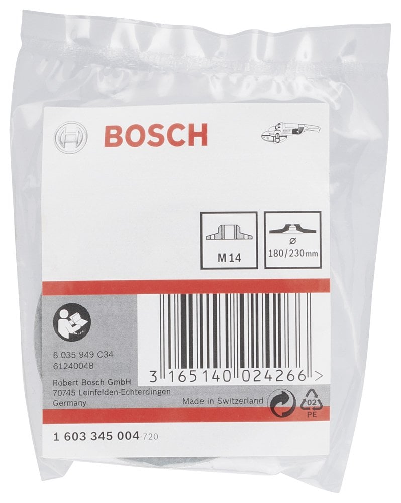 Bosch - 180/230 mm M14 Flanş Dişli Somun - Resim 2