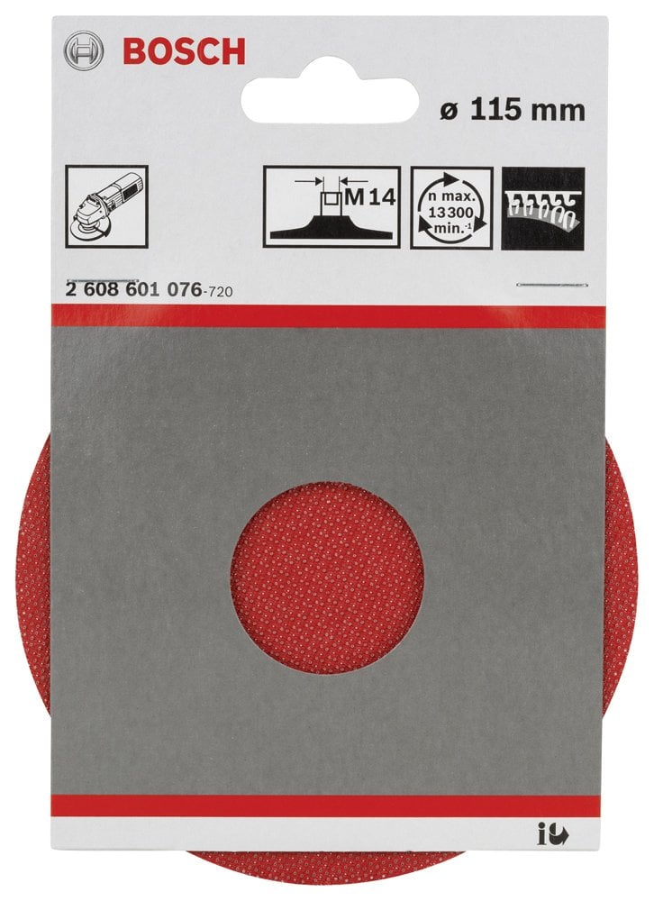 Bosch - 115 mm M14 Kağıt Zımparalar için Taban - Resim 2