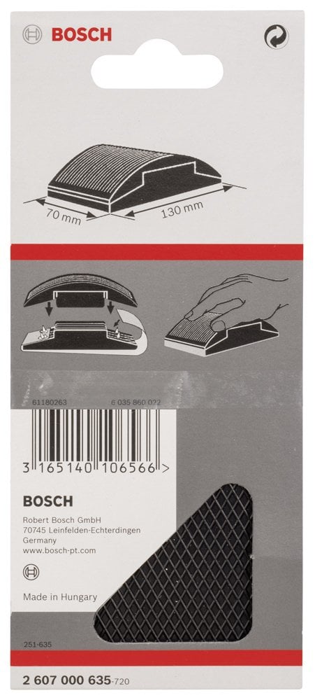 Bosch - Lastik El Zımpara Takozu 60*100 mm - Resim 2