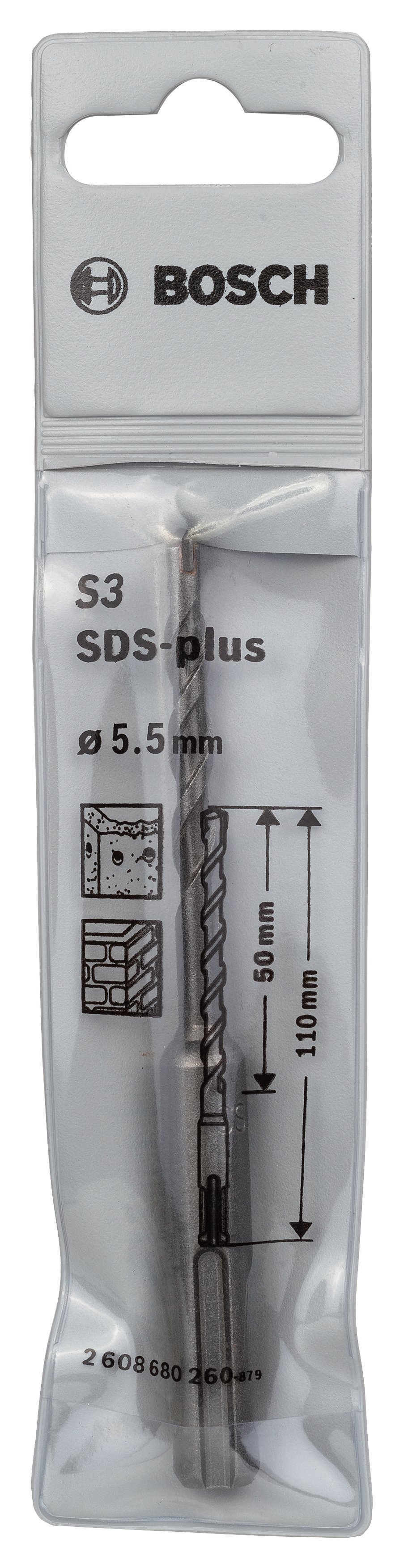 Bosch - Plus-1 Serisi, SDS-plus Kırıcı Delici Matkap Ucu 5.5*110 mm - Resim 2