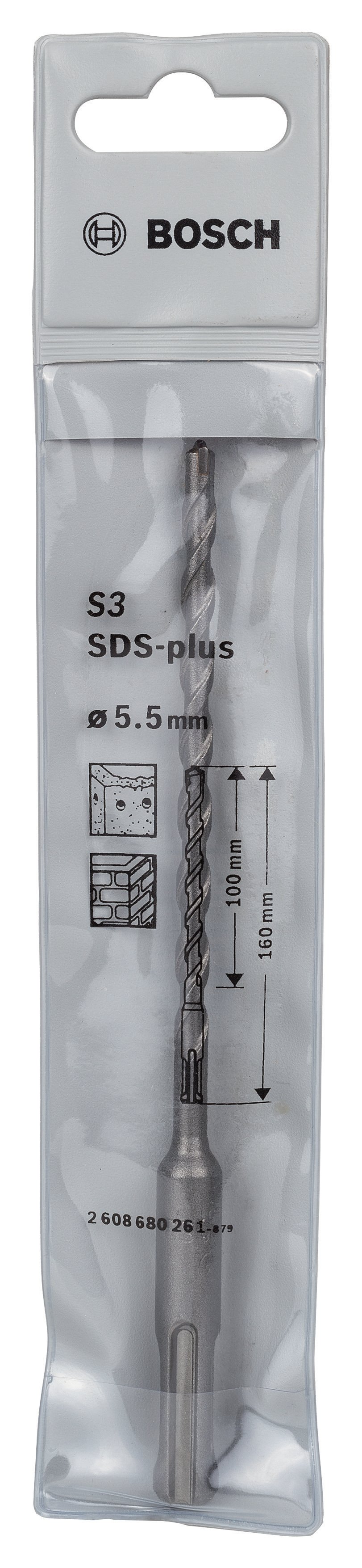 Bosch - Plus-1 Serisi, SDS-plus Kırıcı Delici Matkap Ucu 5.5*160 mm - Resim 2